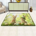 thumbnail image 3 of Ryvnso Happy Easter Bunny Area Floor Mats Large Nursery Rugs Non-Slip Carpets Doormat 36" x 24", 3 of 7