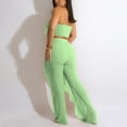 thumbnail image 4 of Crop Tops  Long Trousers Ruffles Solid, 4 of 8