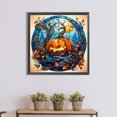 thumbnail image 4 of Pintura de diamante 5D DIY Taladro redondo completo Calabaza impar Vitral Decoración para el hogar Hugtrwg Para estrenar, 4 of 9