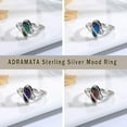 thumbnail image 5 of Jstyle 1 pc 925 Sterling Silver Rings for Women Mood Ring Color Change Cubic Zirconia Accents Ring 18K Gold Plated Oval Solitaire Statement Silver Rings Jewelry, 5 of 6