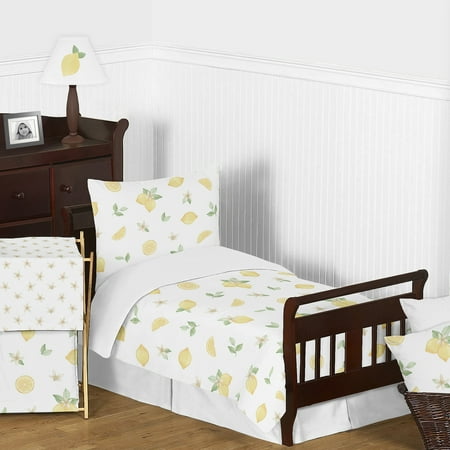 UPC: 0846480084600 | Lemon Floral 5 Piece Toddler Bedding Set by Sweet Jojo Designs
