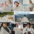 thumbnail image 5 of Spring Flowers Cooling Blanket,Lightweight Breathable Summer Throw Blanket with Double Sided Cold Effect,Farmhouse Sage Green Pastoral Floral Leaf Picnic Blankets Bed Sheet for Hot Sleepers 30"x40", 5 of 8