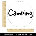 thumbnail image 2 of Camping Fun Text Self-Inking Rubber Stamp Ink Stamper - Red Ink - Large 1-1/2 Inch, 2 of 7