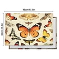 thumbnail image 6 of Butterfly Lover Heat Resistant Flax Table Mats for Dining Table, Wrinkle Free Machine Washable Place Mats with Colorful Tropical Floral Artistic Pattern, Cute and Aesthetic Design, Set of 4, 6 of 6