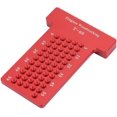 thumbnail image 3 of Crossed Gauge, Scribing Ruler T Type Woodworking Scriber Aluminum Alloy Hole Punch Carpenter Scribing Tool (Red), 3 of 5