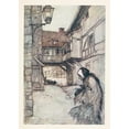 thumbnail image 2 of Arthur Rackham 18x24 Black Ornate Framed Double Matted Museum Art Print Titled: Once There was a Poor Old Woman Who Lived in a Village (1920), 2 of 5