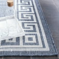 thumbnail image 3 of SAFAVIEH Martha Stewart Sini Indoor Bordered Indoor/Outdoor Runner Rug, Grey/Cream, 2' x 7', 3 of 8