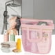 thumbnail image 4 of Bolsa De Malla Para La Ducha Bolsa Colgante Para La Ducha Con Cremallera Y Asas Organizador De Artículos De Tocador Ligero Bolsa De Malla Para La Playa Para El Baño, El Gimnasio, Acampadas Y Viajes, 4 of 4