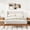 Brown, variant on Harper & Bright Designs Queen Size Upholstered Platform Bed, Wingback Upholstered Bed with High Headboard, Queen Bamboo Wood Bed Frame for Bedroom, Brown