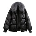 thumbnail image 3 of Patlollav Ladies Lining Coat,Womens Winter Warm Thick Long Jacket Hooded Overcoat, 3 of 6