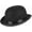 Black, variant on Classic Black Felt Derby Hat Lightweight Bowler Hat Novelty Costume Hat for Party Dress Ups