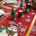 thumbnail image 4 of Christmas Table Runner Holiday Table Runners for Dining Room Snowman Table Runner for Christmas Table Decorations,1 * Table runner, 4 of 6