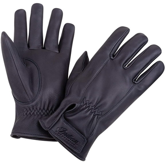 Indian Motorcycle Women's Deerskin Strap Glove, Black | 2860662