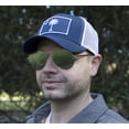 thumbnail image 4 of South Carolina Flag Hat for Men and Women – Palmetto Snapback Trucker Baseball Cap by International Tie (Navy/White), 4 of 8