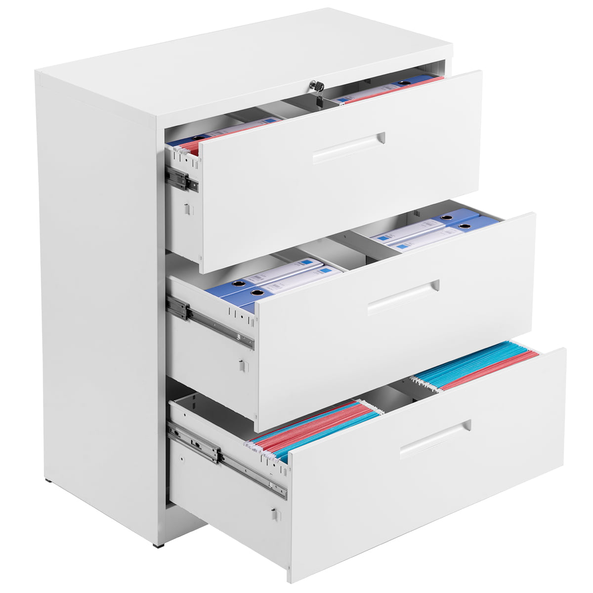 Office File Cabinets with 3 Drawer, Heavy Duty Metal ...