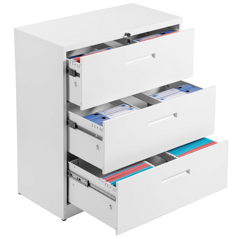 Office File with 3 Drawer, Heavy Duty Metal