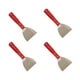 thumbnail image 1 of 4 pzs Espatula Acero Rigido Mango Plastico Extension 4 Pulg rojo 26.5x5x11, 1 of 7