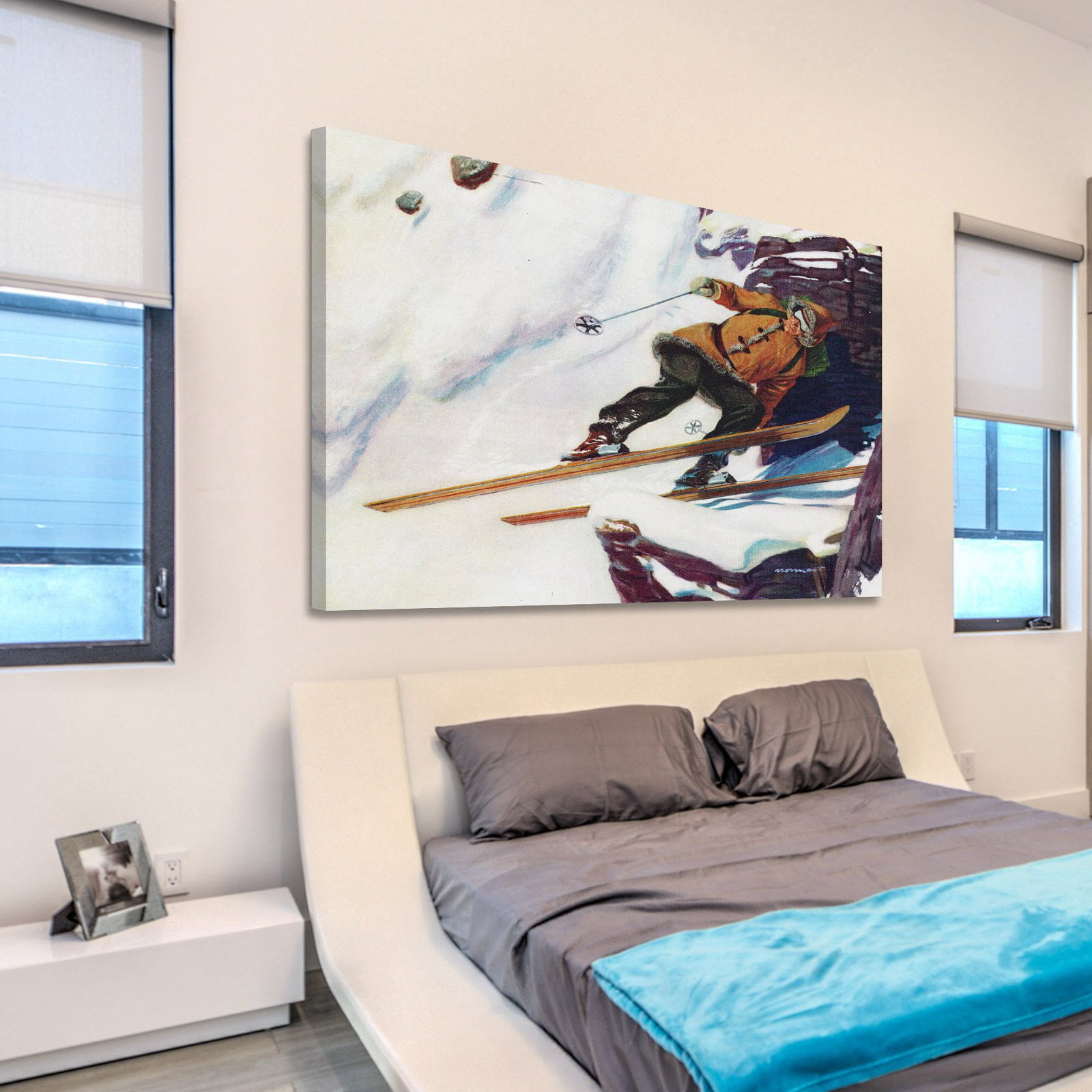 "Avalanche Rider" Painting Print on Wrapped Canvas