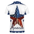 thumbnail image 5 of 4th of July Independence Day Men Zipper T-shirt Summer Casual Short Sleeve T-shirt Top, 5 of 7