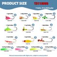 thumbnail image 1 of Hooks 93pcs El Kit de Plantillas de Pesca de Hielo incluye Gancho de la Plantilla y Señuelos Suaves para La Trucha de Bajo Walleye, 1 of 7