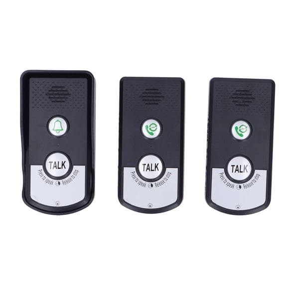 Nieyigj Wireless Intercom Doorbell System 1500 Meters Range 2-Way Audio Communication Intercomunicador for Home Security Office Business, Kit, Black (5.91 inches / 15 cm)