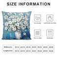 thumbnail image 5 of Creowell Flowers Pillow Covers Indoor Outdoor Short Plush Pillow Case for Car Sofa Bedroom, Wrinkle Resistant Breathable Pillow Case 1PC 20x20in, 5 of 5