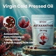 thumbnail image 2 of BFQN Astaxanthin 24mg Softgels, 150 Softgels, 5-Month Supply | Premium Antioxidant Supplement from Microalgae | Triple Strength, Non-GMO, Gluten Free, 2 of 9