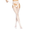 thumbnail image 5 of Leg Avenue Women's Heart Fishnet Suspender Hose, 5 of 6