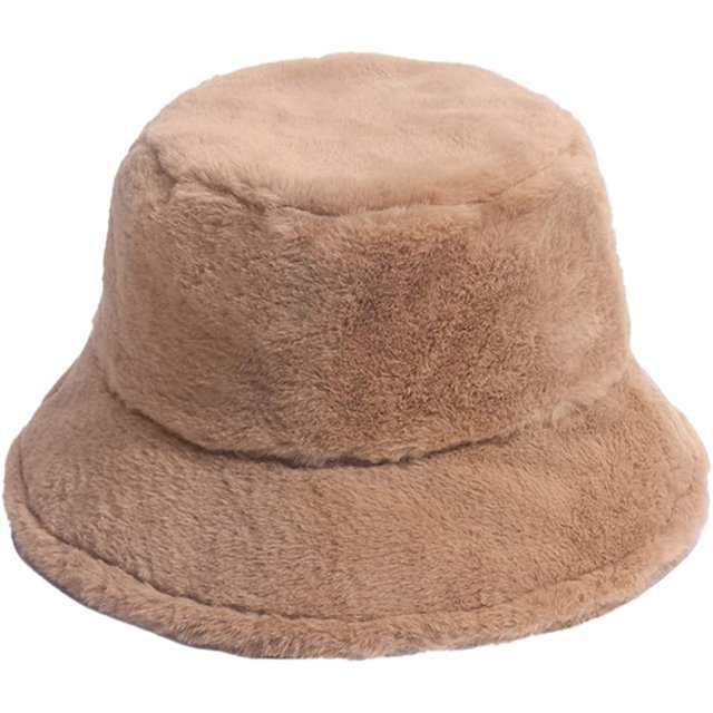 LinYooLi Bonnet Seau pour Femmes, Chapeau Doux et Moelleux, Bonnet d'Hiver Épais et Tendance