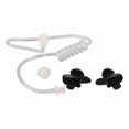 thumbnail image 3 of Tubo de bobina acústica de repuesto universal con tapones de silicona para auriculares de radio bidireccional, color negro., 3 of 14