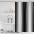 thumbnail image 4 of Black White Waterproof Fabric Shower Curtain,Gradient Gray Monochrome Minimalist Stripe Waterproof Fabric Shower Curtain for Bathroom Curtains Bathtubs Shower Curtains with 12 Hooks Long 72x78in, 4 of 8