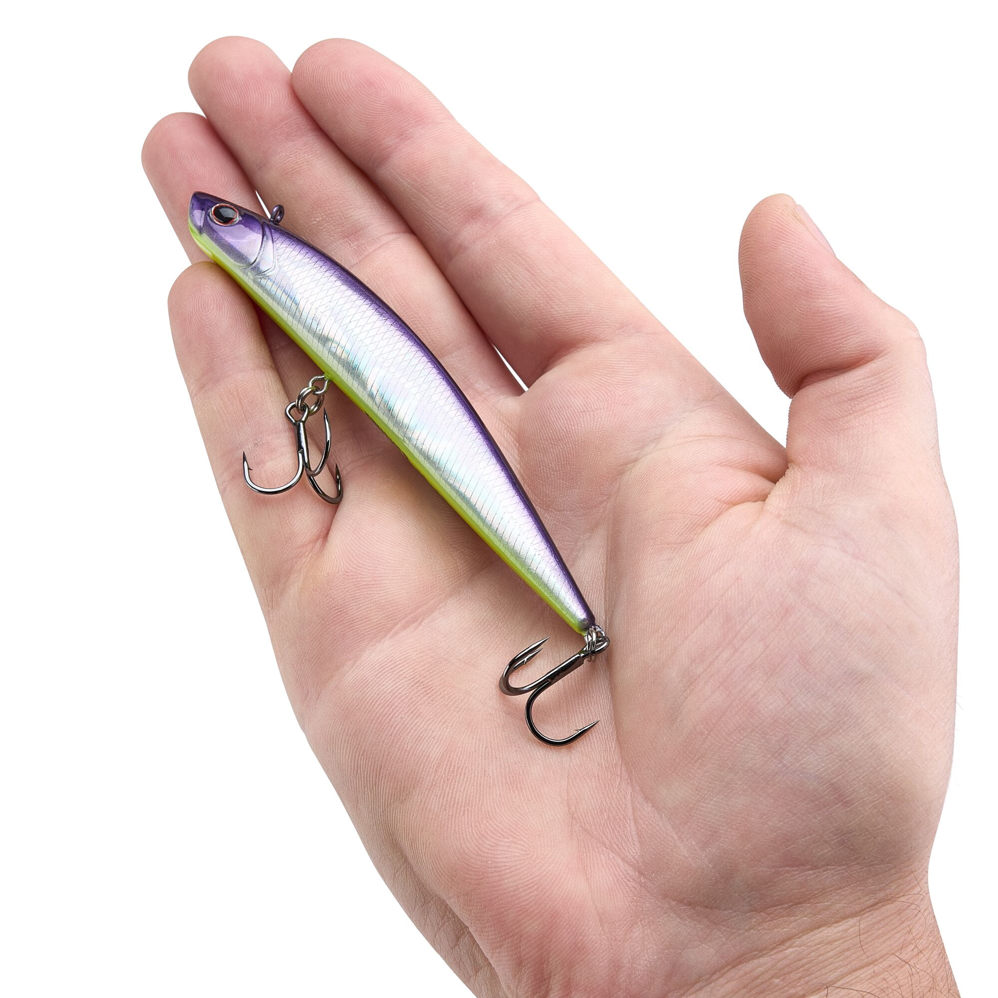 Berkley Finisher, 4 in, Glide Baits, Purple Slime (1 Count)
