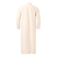 thumbnail image 4 of Bcfgryg Men's Muslim Clothes with Pockets Button Down Long Gown Clothes Beige, 4 of 4