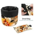 thumbnail image 4 of PhooArto Travel Cosmetic Bags Barrel Makeup Bag, Multifunctional Toiletry Bucket Bags Round Organizer Storage Pocket, Flowers with Butterflies Painting, 4 of 6