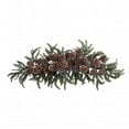 thumbnail image 1 of Nearly Natural Iced Pine cone Swag, green, 28, 1 of 2