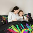 thumbnail image 5 of Feelyou Futuristic Spider 01, Neon Animal Twin Comforter Sets, Teens Kids Boys Girls Reversible Bedding Set, Luxury Bedroom Decor,2 Pieces, 5 of 8
