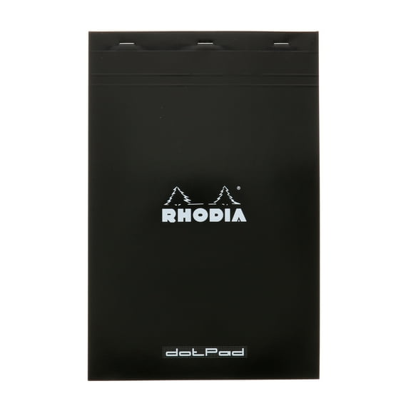 Rhodia dotPad Grid Pad, Soft Bound, Black, 8.25" x 12.5"