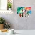 thumbnail image 3 of Funny Watercolor Adorable Exotic Shorthair Peeking Through Torn Paper Effect Wood Key Holder Cat Lover Kitten Owner Gifts Wall-mounted Key Rack Home Decor - 00026, 3 of 5