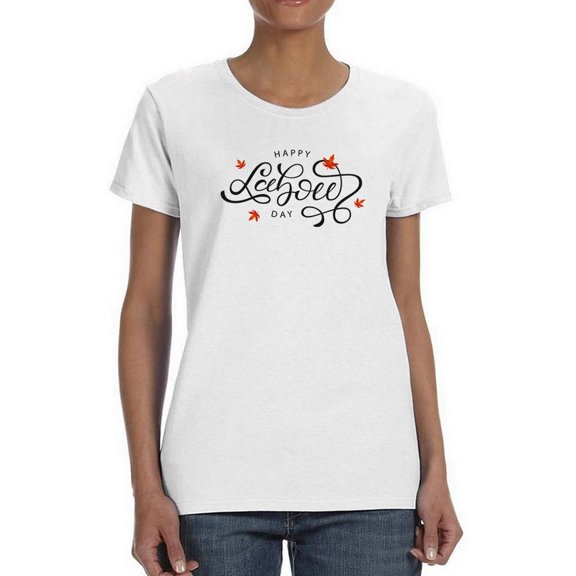 Labour Day Noir Calligraphy Shaped T-Shirt Women -Image by Shutterstock, Female x-Large