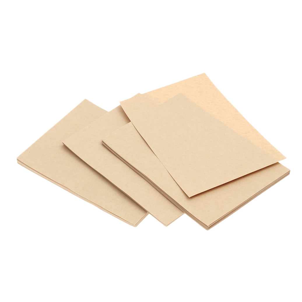 PBPBOX 200Pcs Light Brown Kraft Paper Heavy Duty for Drawing DIY Handmade Projects and Student Art Painting