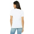 thumbnail image 2 of Bella Canvas 6405 Missy Jersey T-Shirt à Manches Courtes à Col en V, S, Blanc, 2 of 3