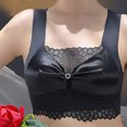 thumbnail image 4 of Ramiter Bras for Women Comfort Ring Cup Women Underwear Plus Button Bra Full Size Breathable No Gathers Steel Front Bra 2XL,Black, 4 of 5