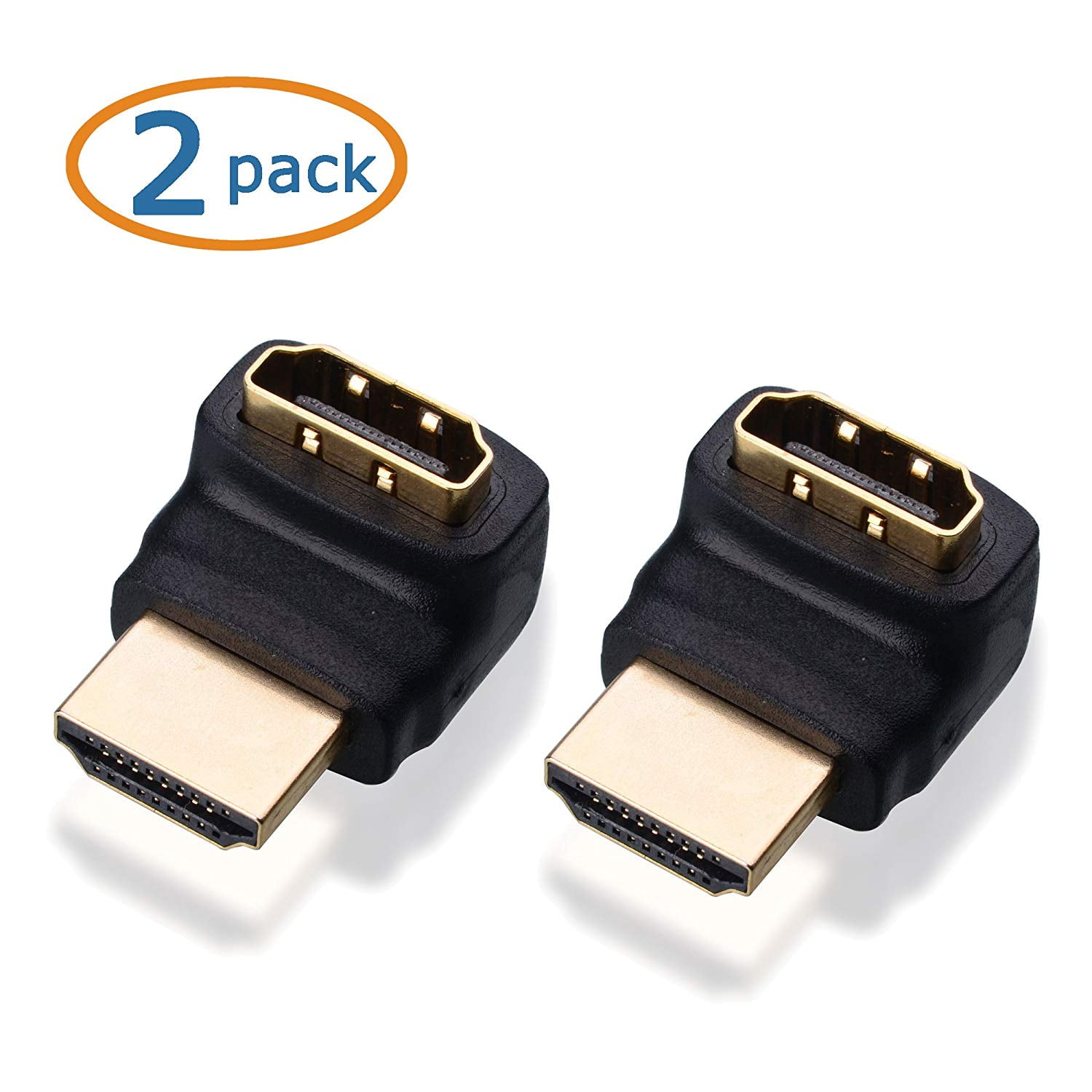 Cable Matters 2-Pack 270 Right Angle HDMI (HDMI Right Angle) - Walmart.com
