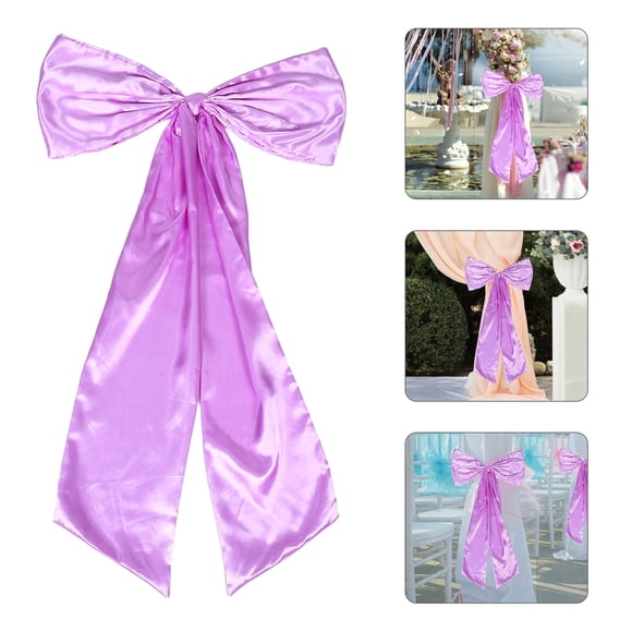 BESTYASH Lazo Decorativo Morado De Satén Para Ambiente Romántico En Bodas Y Fiestas