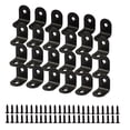 thumbnail image 1 of Soporte de Ángulo de Acero Inoxidable Negro Uxcell con Tornillo para Estantes de Muebles 0.79"x0.79", 1 of 7