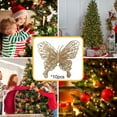 thumbnail image 6 of chaungfeng 10-Pack Sparkling Butterfly Ornaments, Glittering Decor, for Christmas Tree, Wedding Wreath, Gift Box, 5.1"x4.5", 6 of 7