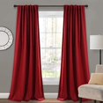 thumbnail image 2 of Lush Decor Panneau de Rideau Occultant Isolé, 95 Pouces L x 52 Pouces L, Rouge, 2 of 4