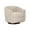 Wheat, variant on Modern Chenille Upholstered Barrel Chair in Pumpkin Shape with Cushioned Metal Base 360° Swivel for Living Room,Charcoal