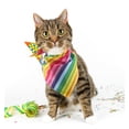 thumbnail image 2 of Rainbow Stripe Dog Triangular Bandana Pet Triangular Bandana Prop Pet Triangular Scarf, 2 of 8