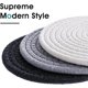 thumbnail image 4 of 3 pieces of kitchen pot holder, heat-resistant woven insulation pad for hot pot, coaster pad, large coaster to protect the fashionable dining table, hot pot holder, 4 of 6